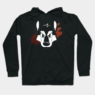 Toon wolf face Hoodie